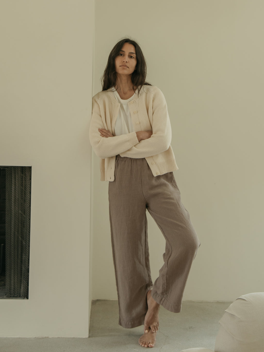 Mabel Cardigan in Ivory