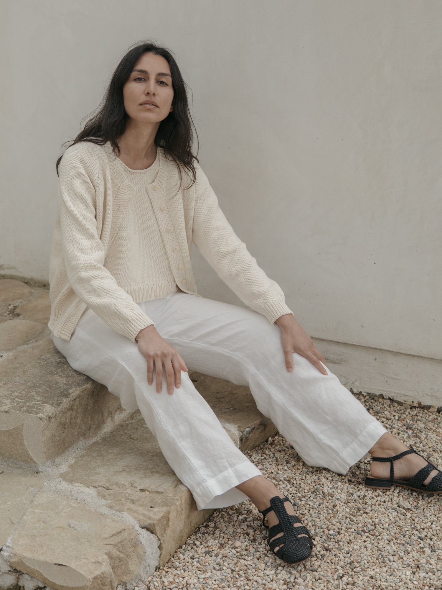 Mabel Cardigan in Ivory
