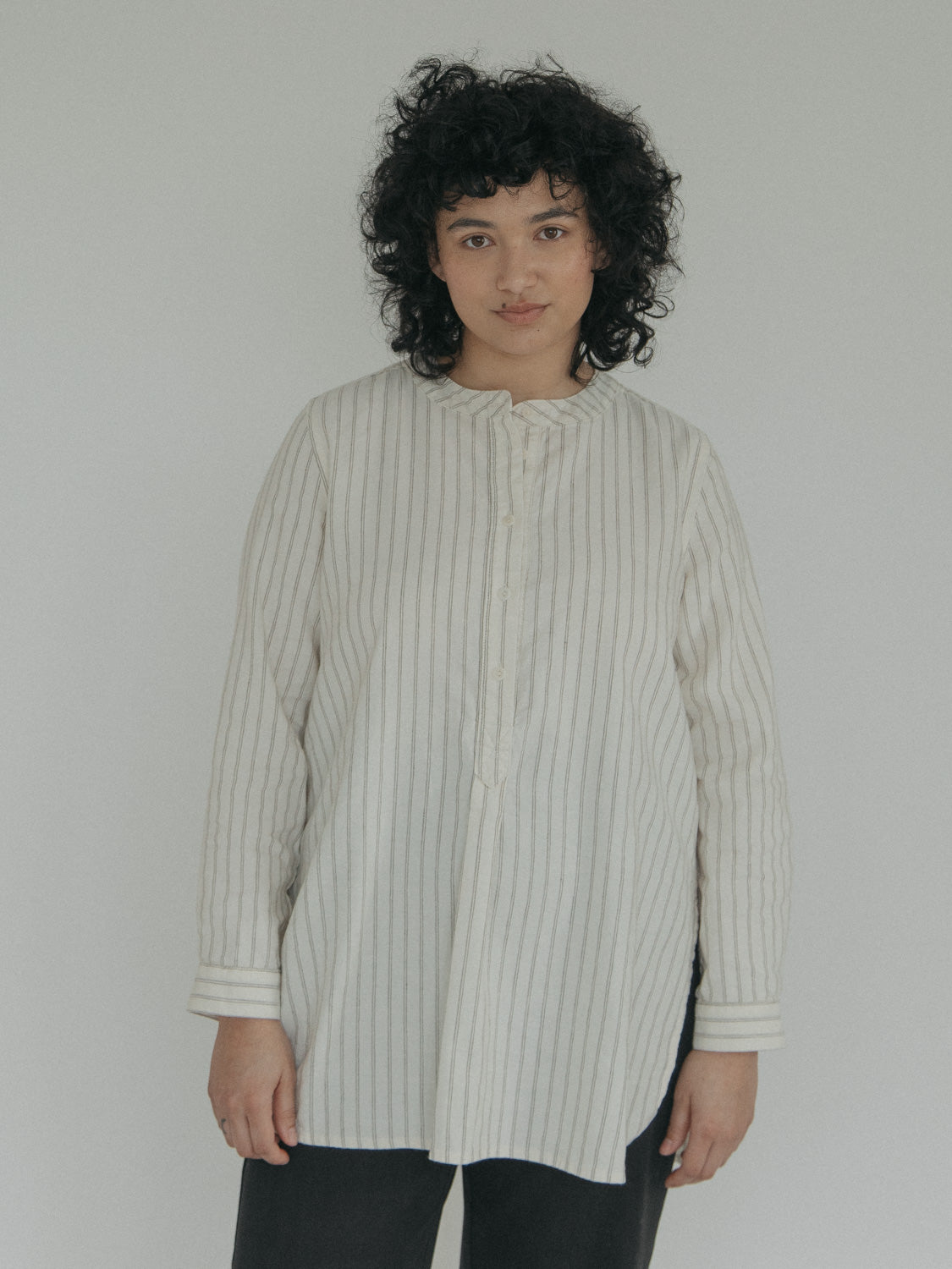 Theo Tunic Walnut Stripe