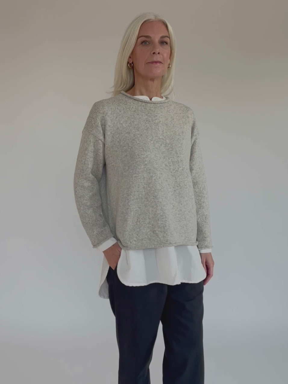 Finch Pullover in Fog