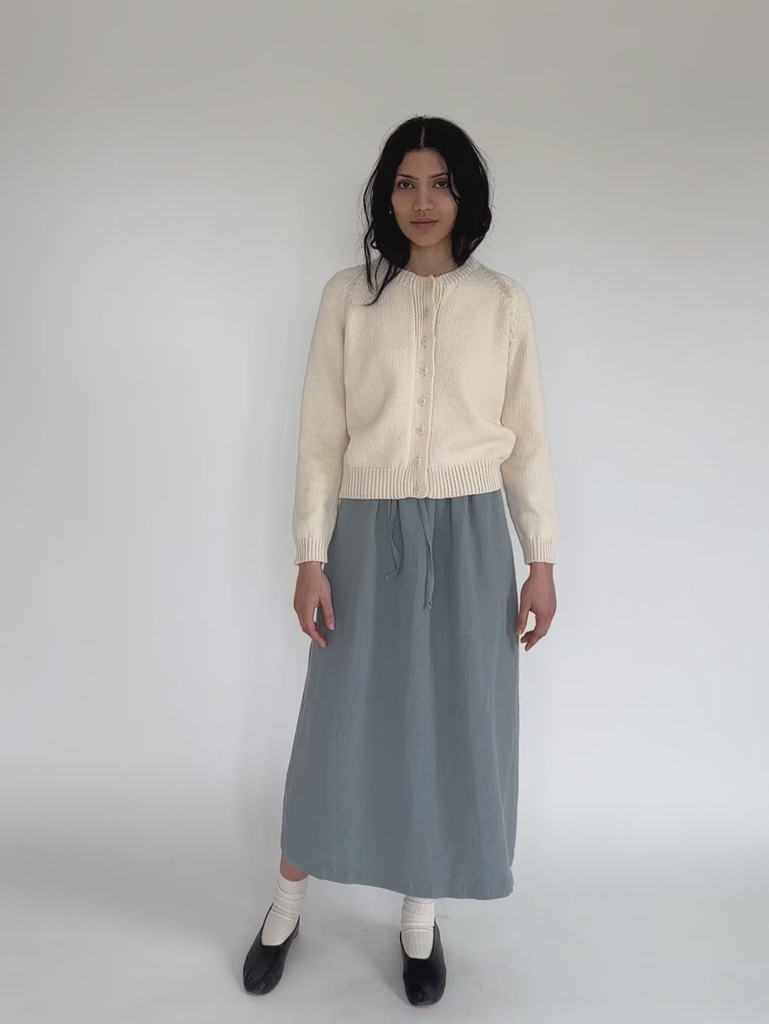 Mabel Cardigan in Ivory