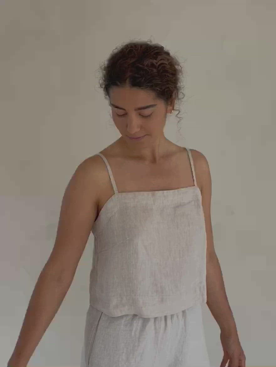 Pia Top in Oatmeal